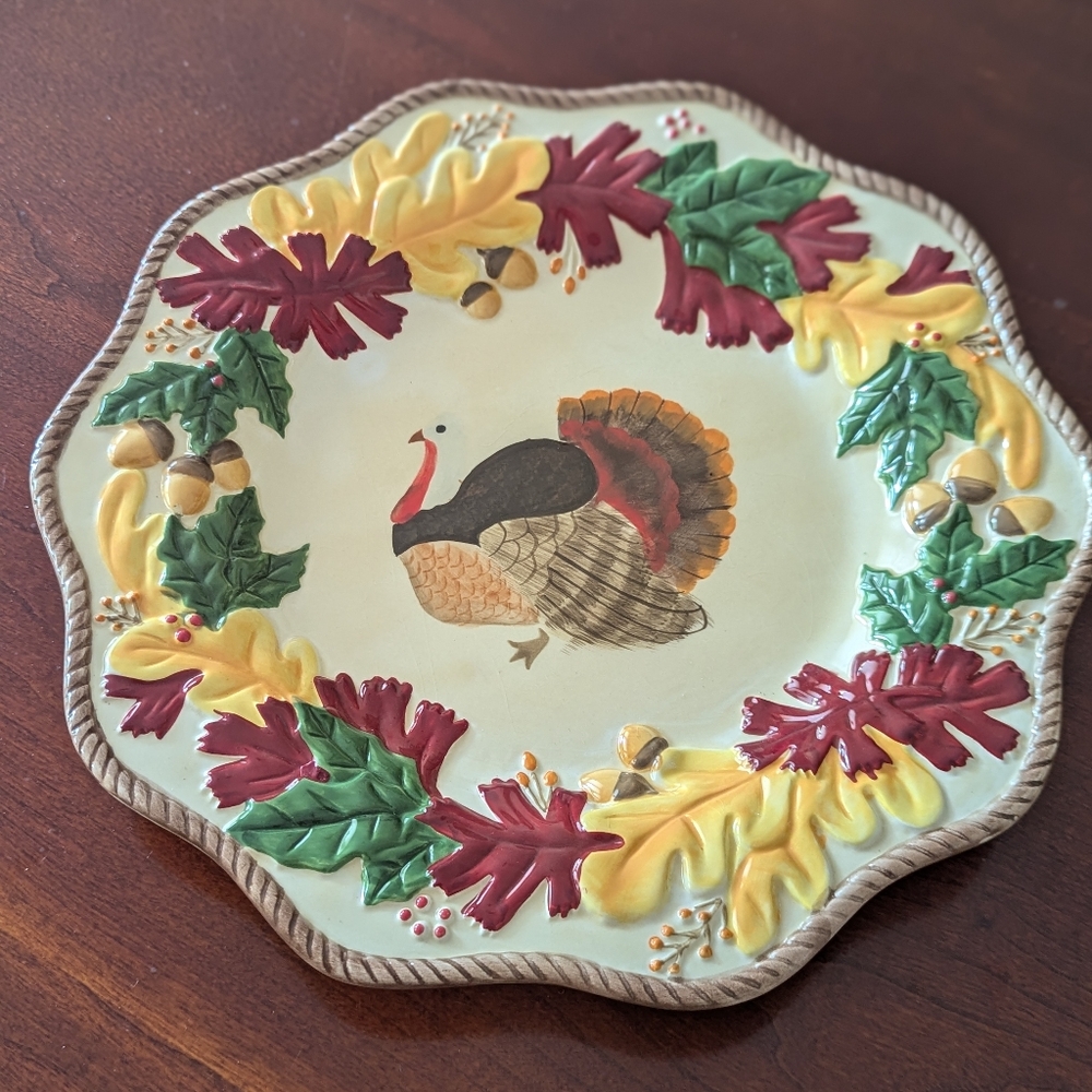 Zrike Everyday Harvest turkey plate